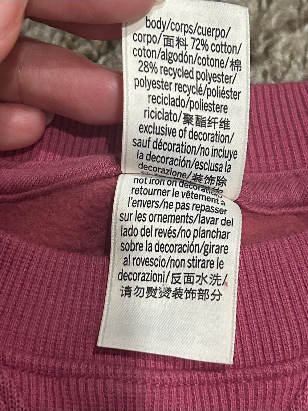 VS Pink Sequin Sweatshirt - Picture 6 of 11